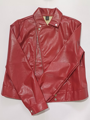 Chaqueta Shein De Cuerina Roja