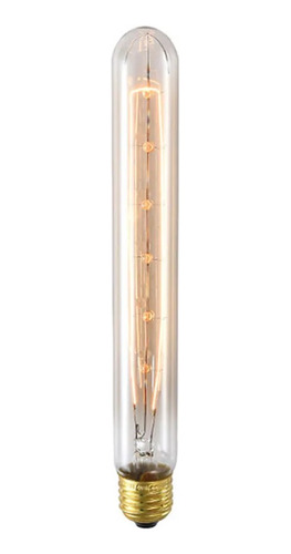 Lampara Filamento Led Antique Tubo T-30 30cm Vintage Ambar 