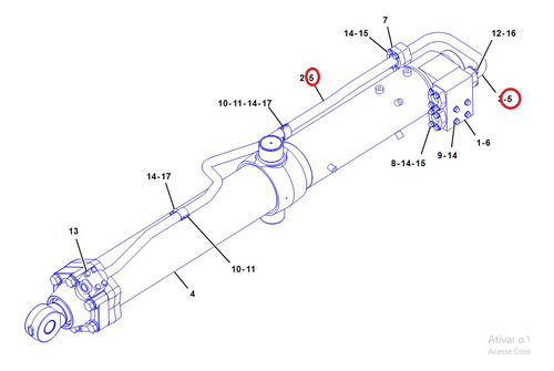 Kit 3 Retentores Retangulares Original Caterpillar 1p3705