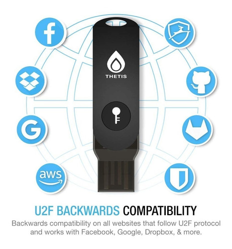 Thetis Usb Llave Seguridad Clave Acceso Cuenta Fido2 U2f!