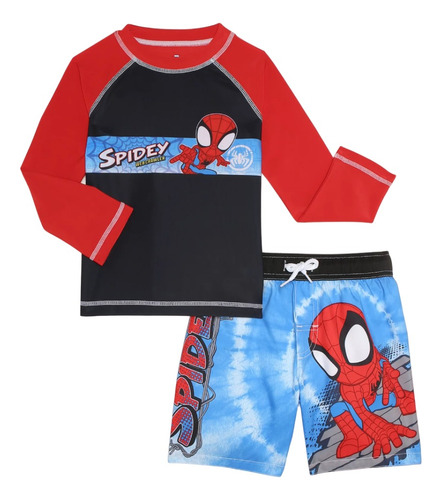 Traje De Baño Para Niño Baby And Toddler Spiderman 2pz