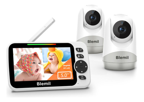 Blemil Monitor De Bebe, Monitor De Bebe Con Pantalla Dividid