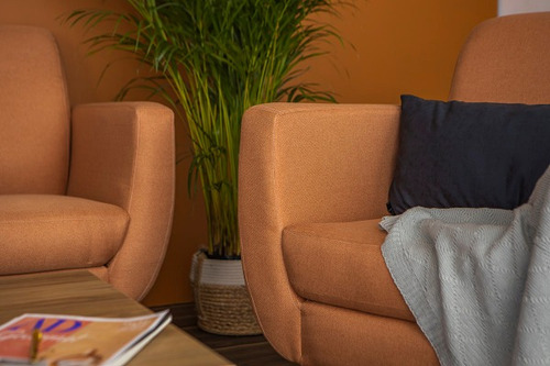 Sofa Lewis Mandarina Këssa Cdmx