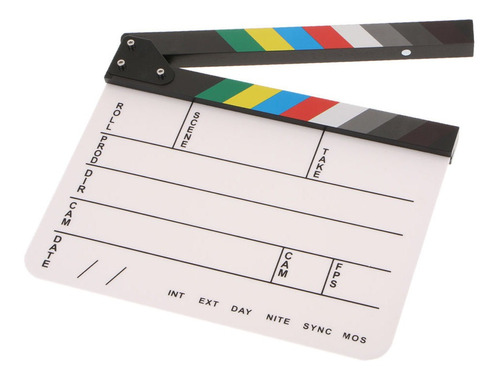 Acrílico Clapperboard Tv Película Pizarra Proposición