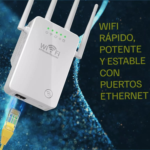 Repetidor Extensor Amplificador Señal Internet Wifi 300mbps Color Blanco