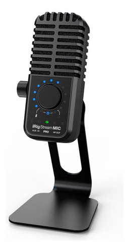 Micrófono Multipatrón Con Interface De Audio Integrada Irig Color color plateado