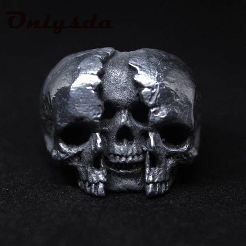 Anillo Ring Cool Para Hombre Con Diseño De Calavera En Forma