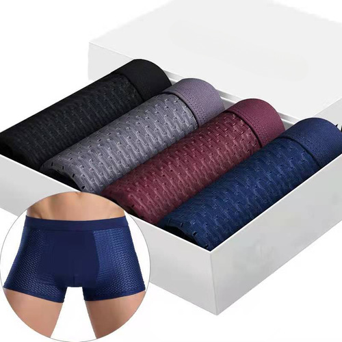 Conjunto De Ropa Interior Para Hombre De 4 Piezas Con Malla