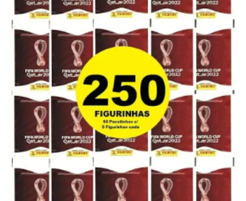 Pacotes de figurinhas Copa do Mundo 2022 Qatar Panini - Kit de 250 x 5 en caixa