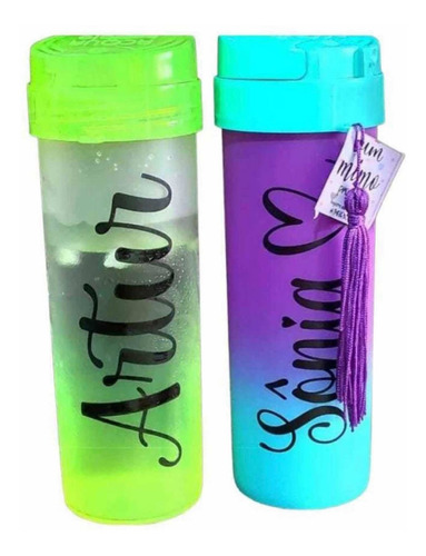 Squeeze Personalizada Degradê Bicolor 475ml - 17 Unidades 
