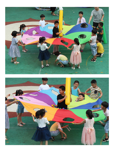 Juego Umbrella Parachute Mole Para Niños, Juego De 9 Agujero