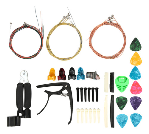 El Kit De Cambio De Accesorios Para Cuerdas De Guitarra Incl