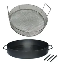 Comprar Disco De Arado Paellera 42cm Patas Desm + Canasto Freidor