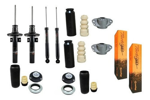 Kit 4 Amortecedor + Kit Batente Fox 2012 Cofap Original