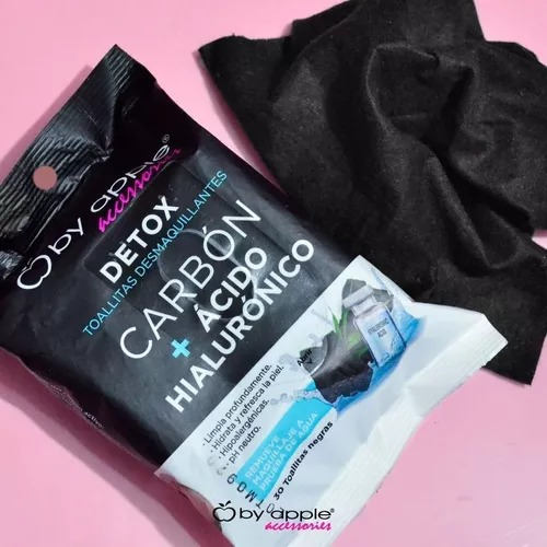 3 Pack Toallitas Desmaquillantes Carbòn +acido Hialurònico