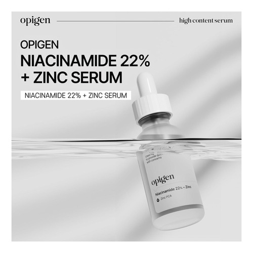 Opigen Niacinamida 22% + Soro De Zinco Para O Rosto, Redutor