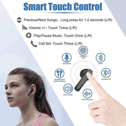 Fones De Ouvido B13 5.3 Noise Cling Com Microfone, Ipx7, Pre