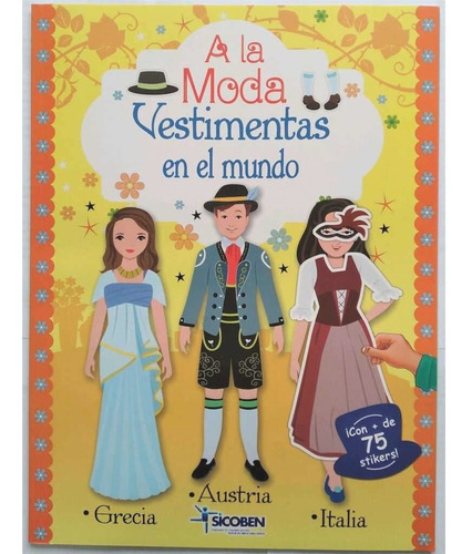 Libro Infantil Stickers - Moda - Vestimentas Del Mundo