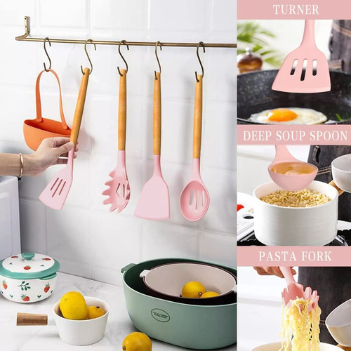 Utensilios Silicona Cocina Espátula Batidor Volteador
