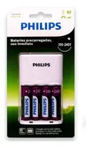 Comprar Carregador De Pilhas Recarregável Philips Cu002F 4 Pilhas Bivolt