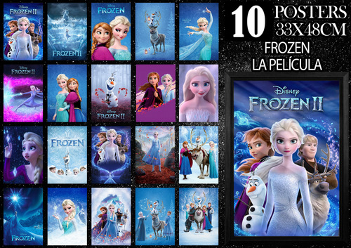 10 Poster De Frozen La Película 33x48cm