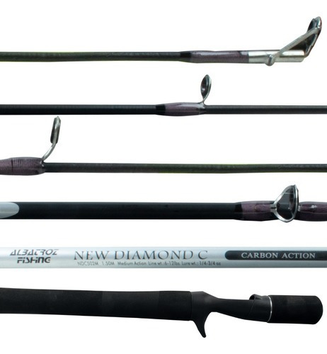 Vara Pesca Carretilha Albatroz New Diamond Carbono 1,50m