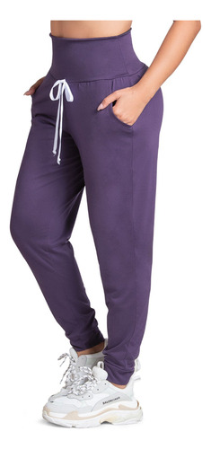 Pantalón Sudadera Para Mujer Berenjena Mp