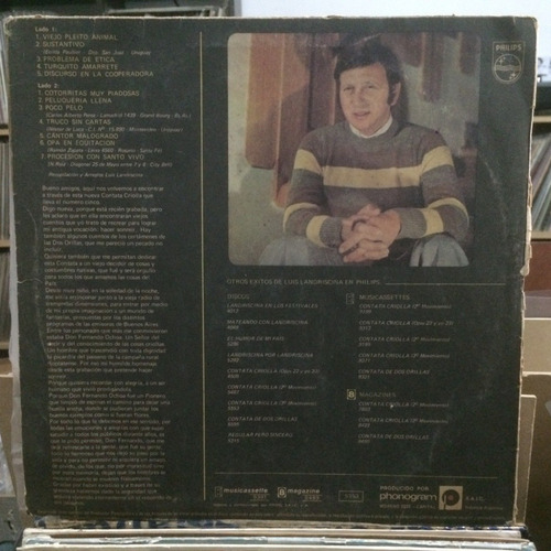Vinilo Luis Landriscina Cantata Criolla 5to Movimiento Conci (Usado)