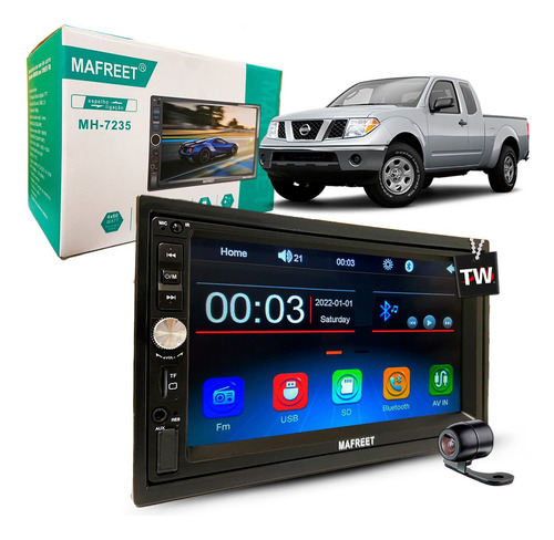 Multimidia Nissan Frontier Moldura Bluetooth + Camera Cor Frontier 2010