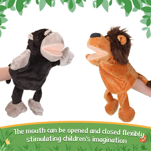 Marionetas De Mano Wettarn 10 Animales 30 Cm Para Niños