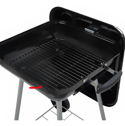 Asador De Carbón Portátil Con Ruedas Expert Grill Color Negro