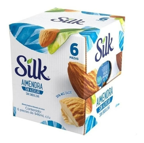 Bebidas Silk De Almendra Sin Azúcar 6 Pack