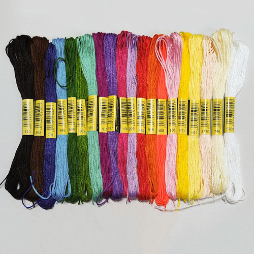 Hilo De Bordar De 50 Colores De Color Fijo (50 Colores, 100