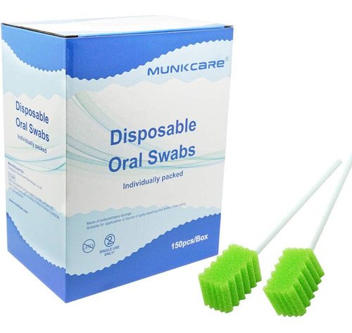 Munkcare Hisopos Dentales Sin Sabor, Hisopo Bucal Para Limpi