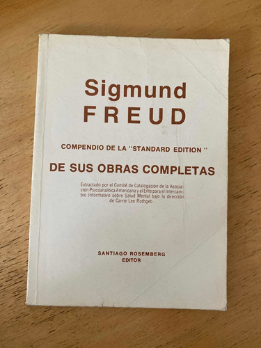 Compendio De La Standard Edition De Sus Obras Complet- Freud