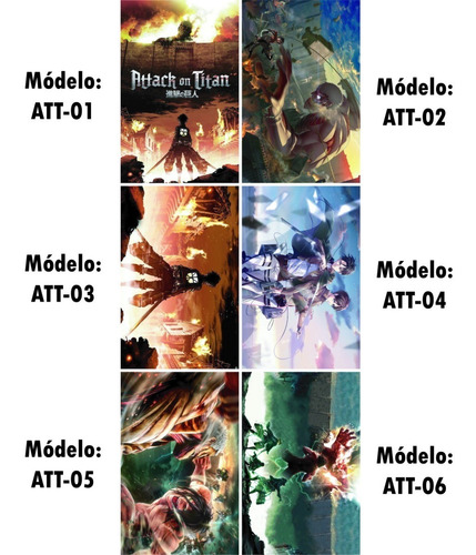 12 Posters De Attack On Titan (grandes)