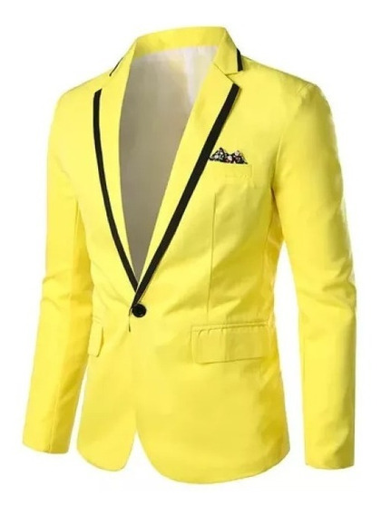 Saco Blazer Amarillo Hombre | MercadoLibre ?