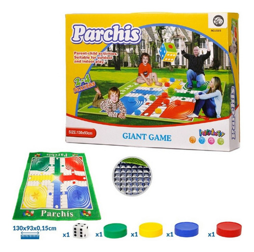 Parchis Ludo Parques Gigante Juego De Mesa Didactico