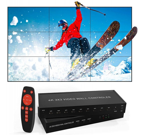 Controladora Hdmi Wincabos 3x3 4k 60hz Video Wall