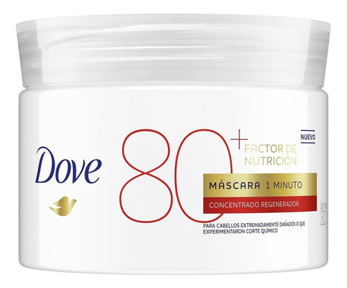  Máscara Dove 1 Minuto Factor De Nutrición 80 300g