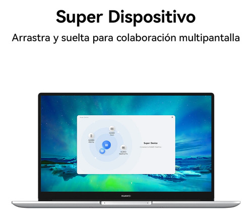 Laptop Huawei Matebook D15 I3 11.5va Gen 8gb + 256gb Plata Color Mystic silver