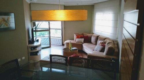 Belíssimo Apartamento Todo Planejado Com 104m², 3 Dormitórios, Sendo 1 Suíte, Andar Alto, Face Norte - Ap0230