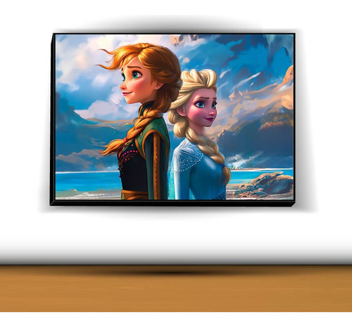 Cuadro Decorativo Frozen Negro