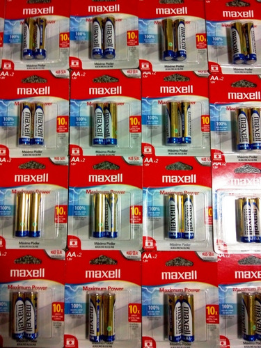 Pila Batería Tabaquito Alcalina Maxell Doble A Y Triple A