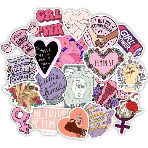 Calcos Stickers Vinilo Termo - Feminista