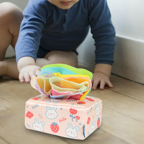 La Caja De Pañuelos Para Juega Juguetes Sensoriales