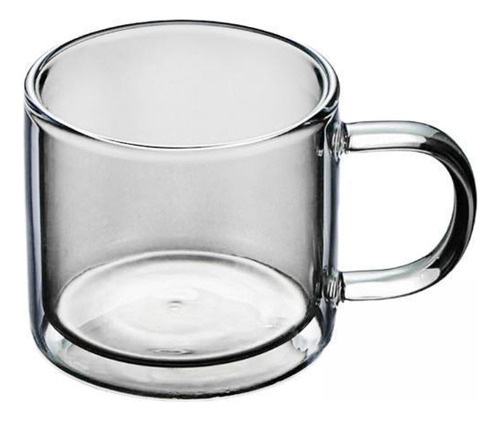 2 Taza De Vidrio De 250 Ml Con Aislamiento Térmico De