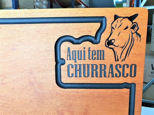 Imagem 4 de 4 de Tabua De Carne Churrasco Madeira Top Muiracatiara Premium