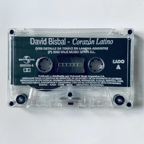 David Bisbal - Corazón Latino Cassette Nuevo