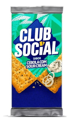 12 Biscoito Salgado Club Social Cebola Com Sour Cream 141g
